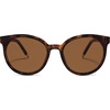 image:imageSOJOS Fashion Round Sunglasses for Women Men Oversized Vintage Shades SJ2057Clear TortoiseBrown
