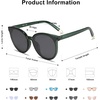 image:imageSOJOS Fashion Round Sunglasses for Women Men Oversized Vintage Shades SJ2057GreenGreen
