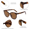 image:imageSOJOS Fashion Round Sunglasses for Women Men Oversized Vintage Shades SJ2057TortoiseBrown