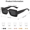 image:imageSOJOS Kids Rectangle Nude Blue Sunglasses for Girls Toddler Baby Age 12 UV400 Protection Trendy Chunky Glasses SK5612ABlack