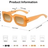 image:imageSOJOS Kids Rectangle Nude Blue Sunglasses for Girls Toddler Baby Age 12 UV400 Protection Trendy Chunky Glasses SK5612AOrange