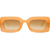 image:imageSOJOS Kids Rectangle Nude Blue Sunglasses for Girls Toddler Baby Age 12 UV400 Protection Trendy Chunky Glasses SK5612AOrange