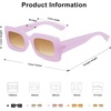 image:imageSOJOS Kids Rectangle Nude Blue Sunglasses for Girls Toddler Baby Age 12 UV400 Protection Trendy Chunky Glasses SK5612APurple
