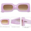 image:imageSOJOS Kids Rectangle Nude Blue Sunglasses for Girls Toddler Baby Age 12 UV400 Protection Trendy Chunky Glasses SK5612APurple