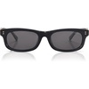 image:imageSOJOS Narrow Rectangle Sunglasses for Women Polarized UV400 Acetate Frame Retro Classic with Coral Accent Lace CoralBlackGrey