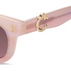 image:imageSOJOS Narrow Rectangle Sunglasses for Women Polarized UV400 Acetate Frame Retro Classic with Coral Accent Lace CoralPinkPink