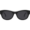 image:imageSOJOS Ocean Collection Classic Polarized Square Sunglasses for Women Men Recycled Plastic Frame EcoFriendly UV400 BloomBlackGrey