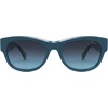 image:imageSOJOS Ocean Collection Classic Polarized Square Sunglasses for Women Men Recycled Plastic Frame EcoFriendly UV400 BloomBlueBlue