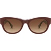 image:imageSOJOS Ocean Collection Classic Polarized Square Sunglasses for Women Men Recycled Plastic Frame EcoFriendly UV400 BloomBrownBrown