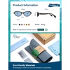 image:imageSOJOS Ocean Collection Polarized Retro Oval Sunglasses Womens Recycled Plastic Frame EcoFriendly UV400 EchoBrownBlue