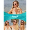 image:imageSOJOS Ocean Collection Polarized Retro Oval Sunglasses Womens Recycled Plastic Frame EcoFriendly UV400 EchoGreenYellow