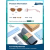 image:imageSOJOS Ocean Collection Polarized Retro Oval Sunglasses Womens Recycled Plastic Frame EcoFriendly UV400 EchoPinkBrown