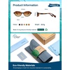 image:imageSOJOS Ocean Collection Polarized Retro Oval Sunglasses Womens Recycled Plastic Frame EcoFriendly UV400 EchoTortoiseBrown