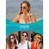 image:imageSOJOS Ocean Collection Polarized Retro Oval Sunglasses Womens Recycled Plastic Frame EcoFriendly UV400 EchoTortoiseBrown