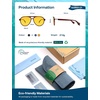 image:imageSOJOS Ocean Collection Polarized Retro Oversized Aviator Sunglasses Women Men Recycled Plastic EcoFriendly ConstellationBrownYellow