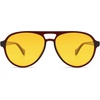 image:imageSOJOS Ocean Collection Polarized Retro Oversized Aviator Sunglasses Women Men Recycled Plastic EcoFriendly ConstellationBrownYellow