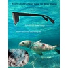 image:imageSOJOS Ocean Collection Polarized Sunglasses Men Square Recycled Fishing Net frame EcoFriendly UV400 Shades Pacific OceanBlackGrey