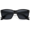 image:imageSOJOS Ocean Collection Polarized Sunglasses Men Square Recycled Fishing Net frame EcoFriendly UV400 Shades Pacific OceanBlackGrey