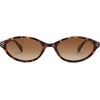 image:imageSOJOS Ocean Collection Retro Oval Polarized Sunglasses for Women Men Lightweight Narrow Shades StellarTortoiseBrown