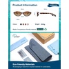 image:imageSOJOS Ocean Collection Retro Oval Polarized Sunglasses for Women Men Lightweight Narrow Shades StellarTortoiseBrown