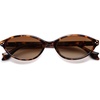 image:imageSOJOS Ocean Collection Retro Oval Polarized Sunglasses for Women Men Lightweight Narrow Shades StellarTortoiseBrown