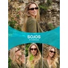 image:imageSOJOS Ocean Collection Retro Oval Polarized Sunglasses for Women Men Vintage Recycled Plastic Frame EcoFriendly SunlightOlive GreenBrown