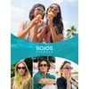 image:imageSOJOS Ocean Collection Retro Oval Polarized Sunglasses for Women Men Vintage Recycled Plastic Frame EcoFriendly SunlightOlive GreenBrown
