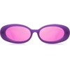 image:imageSOJOS Ocean Collection Retro Oval Polarized Sunglasses for Women Men Vintage Recycled Plastic Frame EcoFriendly SunlightPurpleRose
