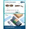 image:imageSOJOS Ocean Collection Retro Oval Polarized Sunglasses for Women Men Vintage Recycled Plastic Frame EcoFriendly SunlightTortoiseBraun