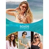 image:imageSOJOS Ocean Collection Retro Polarized Large Rectangular Sunglasses Women Men Recycled Plastic Ecofriendly Shades BaleenOlive GreenBrown