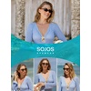 image:imageSOJOS Ocean Collection Retro Rectangular Polarized Sunglasses for Women Men Narrow 90s Square Shades CarapaceBlackGrey