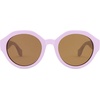 image:imageSOJOS Ocean Collection Round Sunglasses Recycled Fishing Net Frame EcoFriendly UV400 Polarized Lenses Indian OceanPurpleBrown