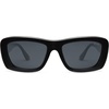 image:imageSOJOS Ocean Collection Sunglasses Womens Trendy Polarized SquareEcoFriendly Recycled Sun GlassesRectangle ShadesMoonbeamBlack