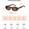 image:imageSOJOS Oval Polarized Sunglasses for Women Men Acetate Frame UV Protective Shades PetraTortosieBrown