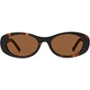 image:imageSOJOS Oval Polarized Sunglasses for Women Men Acetate Frame UV Protective Shades PetraTortosieBrown