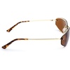 image:imageSOJOS Oval Wrap Around Sunglasses for Women Rave Glasses Y2K Funky Cool Retro Metal Style SJ1268GoldBrown