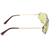 image:imageSOJOS Oval Wrap Around Sunglasses for Women Rave Glasses Y2K Funky Cool Retro Metal Style SJ1268GoldGreen