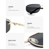 image:imageSOJOS Oval Wrap Around Sunglasses for Women Rave Glasses Y2K Funky Cool Retro Metal Style SJ1268GoldGrey