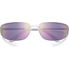 image:imageSOJOS Oval Wrap Around Sunglasses for Women Rave Glasses Y2K Funky Cool Retro Metal Style SJ1268SilverSilver Pink