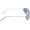 image:imageSOJOS Oval Wrap Around Sunglasses for Women Rave Glasses Y2K Funky Cool Retro Metal Style SJ1268SilverSilver Pink