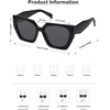 image:imageSOJOS Oversized Polarized Sunglasses for Women Big Designer Womens Trendy Square Shades SJ2205All Black