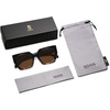 image:imageSOJOS Oversized Polarized Sunglasses for Women Big Designer Womens Trendy Square Shades SJ2205Black Gradient TortoiseBrown