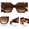 image:imageSOJOS Oversized Polarized Sunglasses for Women Big Designer Womens Trendy Square Shades SJ2205Brown TortoiseBrown