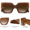 image:imageSOJOS Oversized Polarized Sunglasses for Women Big Designer Womens Trendy Square Shades SJ2205Caramel BrownBrown