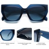 image:imageSOJOS Oversized Polarized Sunglasses for Women Big Designer Womens Trendy Square Shades SJ2205Dark BlueBlue