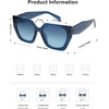 image:imageSOJOS Oversized Polarized Sunglasses for Women Big Designer Womens Trendy Square Shades SJ2205Dark BlueBlue