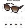 image:imageSOJOS Oversized Polarized Sunglasses for Women Big Designer Womens Trendy Square Shades SJ2205Dark TortoiseBrown