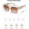 image:imageSOJOS Oversized Polarized Sunglasses for Women Big Designer Womens Trendy Square Shades SJ2205Light BrownBrown