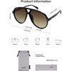 image:imageSOJOS Oversized Retro Aviator Sunglasses for Women Men Tangle Free Classic Vintage 70s Shades SJ2665BlackGrey