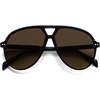 image:imageSOJOS Oversized Retro Aviator Sunglasses for Women Men Tangle Free Classic Vintage 70s Shades SJ2665BlackGrey
